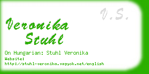 veronika stuhl business card